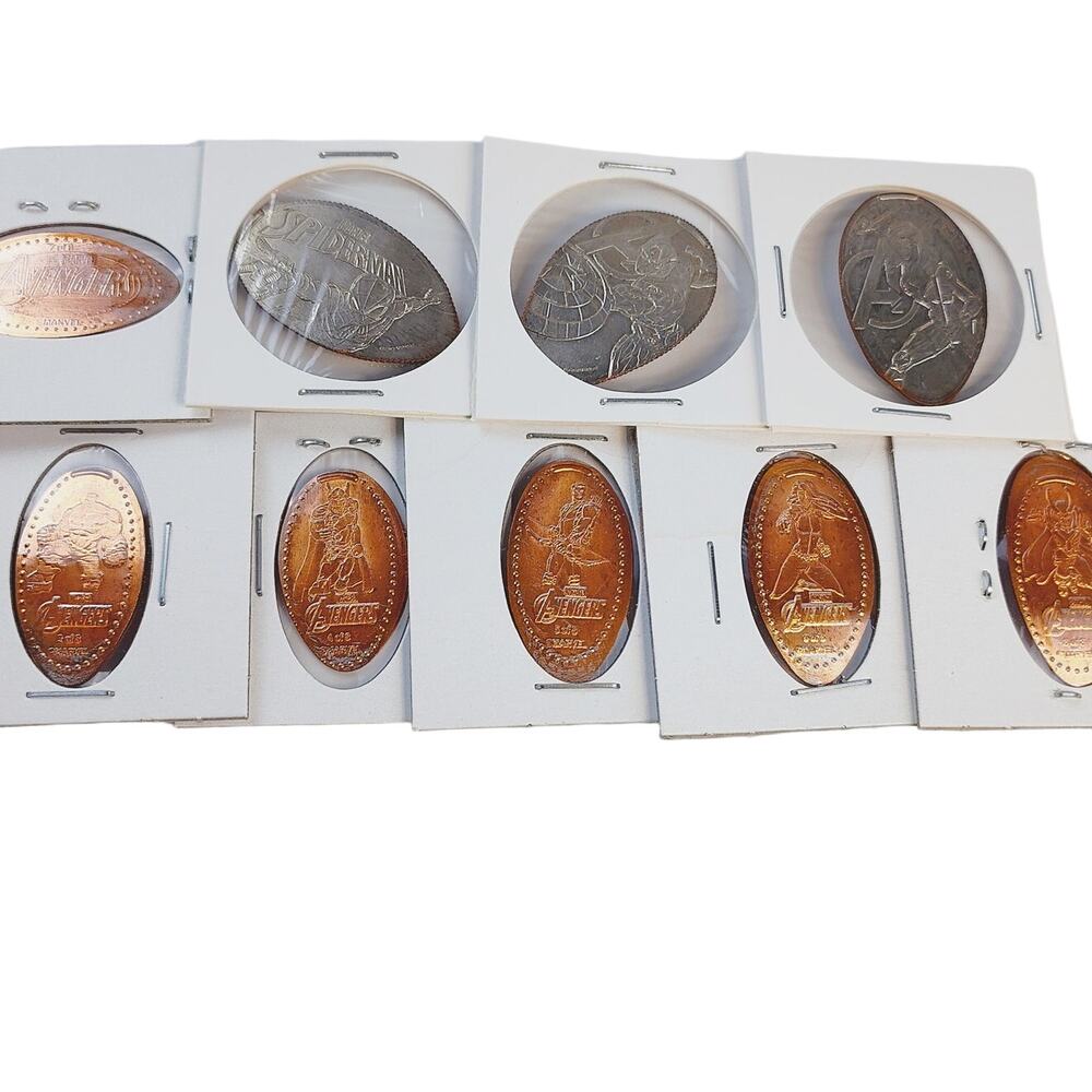 Disney California Adventure Avengers Pressed Coins - Bundle of 9 - Picture 2 of 10